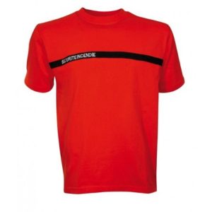 Teeshirt manches courtes securite incendie TSAmc03