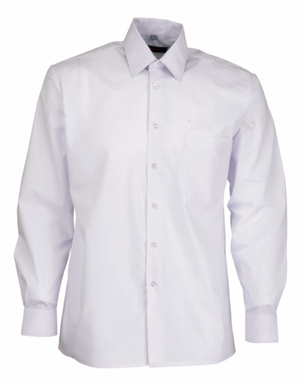 Chemise agent de sécurité de couleur blanc et bleue