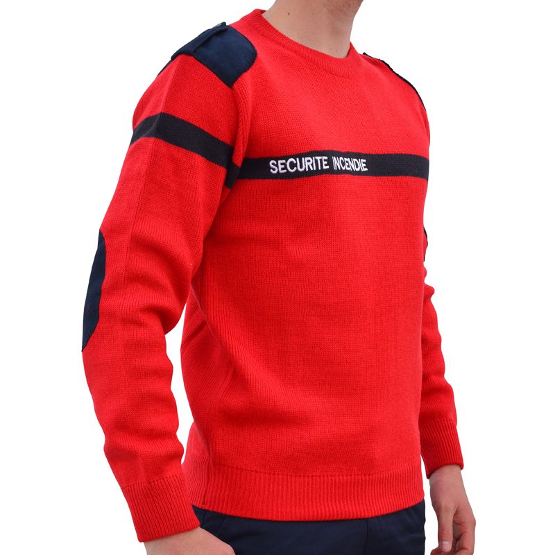 Veste Polaire SÉCU-ONE Sécurité Incendie – Chaude, Fonctionnelle, Rouge, Tailles XS à 4XL