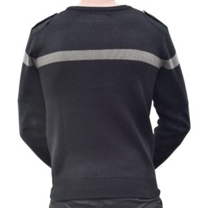 pull brode securite noir PBC02