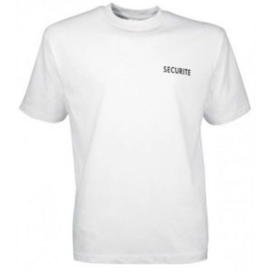 T-shirt securite intervention blanc TSHA01